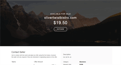 Desktop Screenshot of olivertwistbistro.com